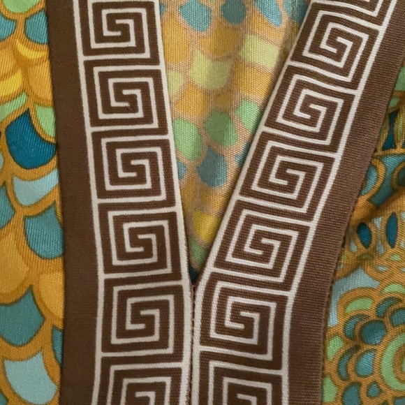 Trina Turk Silk Dress Greek Key Detail - Picture 8 of 11